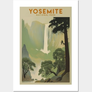 Yosemite National Park Vintage Travel Poster Posters and Art